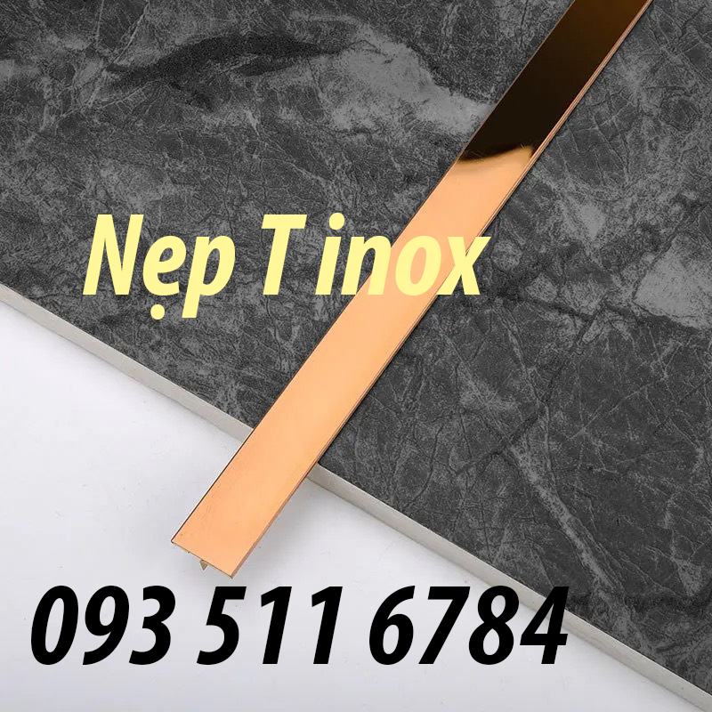 Nẹp T inox xước đen Nẹp U inox bóng ron gạch