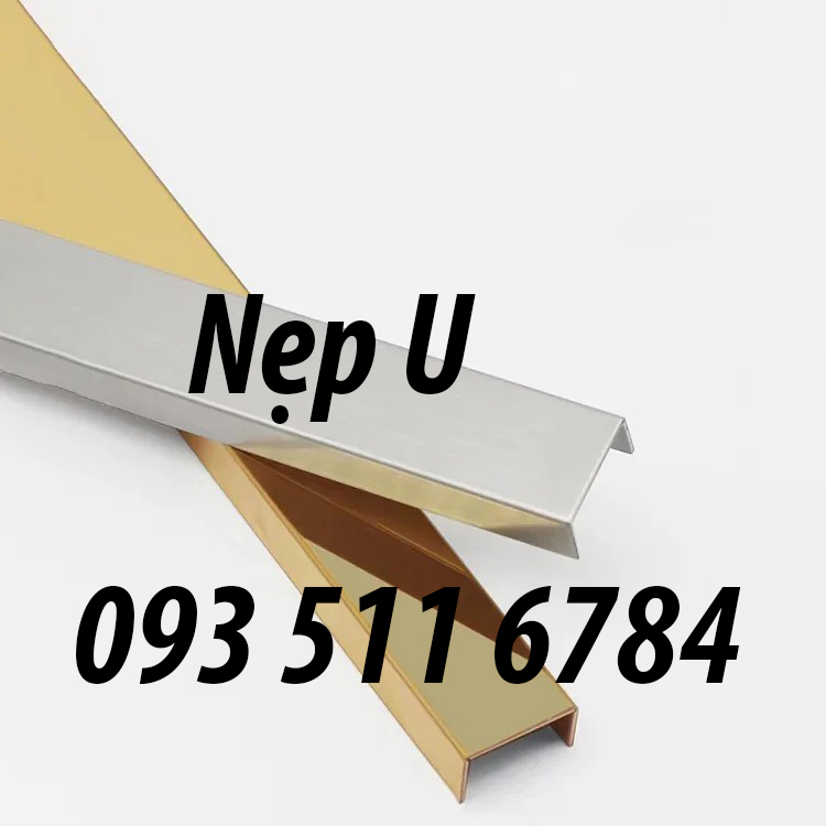 Nẹp T inox xước đen Nẹp U inox bóng ron gạch