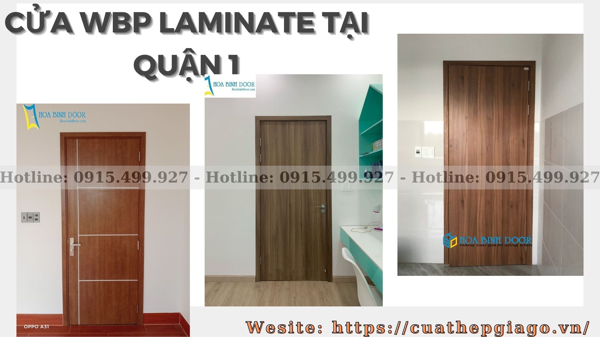 Cửa WBP Laminate tại Quận 1 - Chịu nước 100%