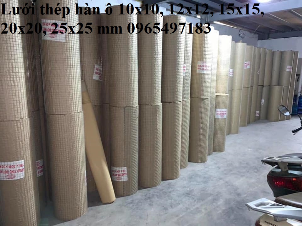 Lưới thép hàn mạ kẽm dây 1ly,1.2ly , 1.3ly, 1.5ly ô 12x12,15x15, 25x25