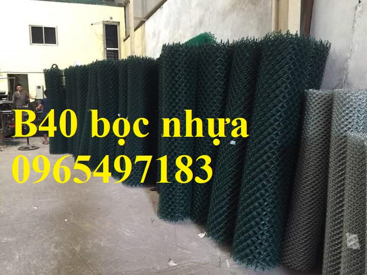 Lưới B40 bọc nhựa, lưới B40 làm hàng rào