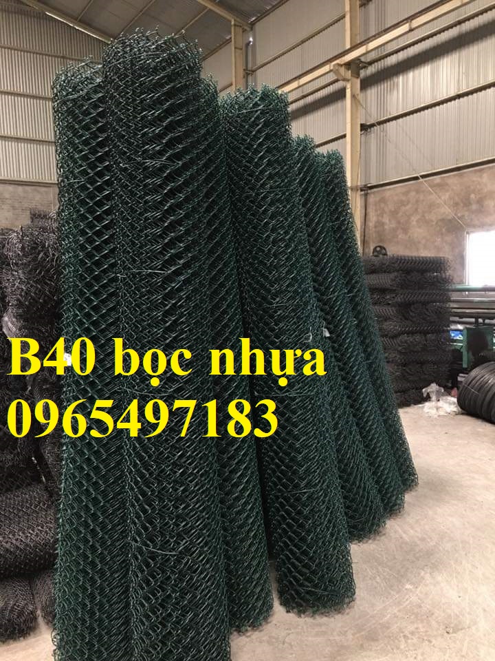 Lưới B40 bọc nhựa, lưới B40 làm hàng rào