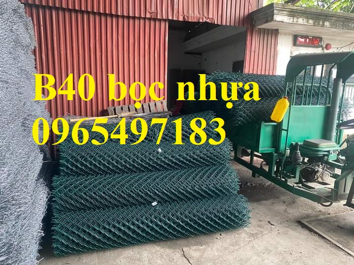 Lưới B40 bọc nhựa, lưới B40 làm hàng rào