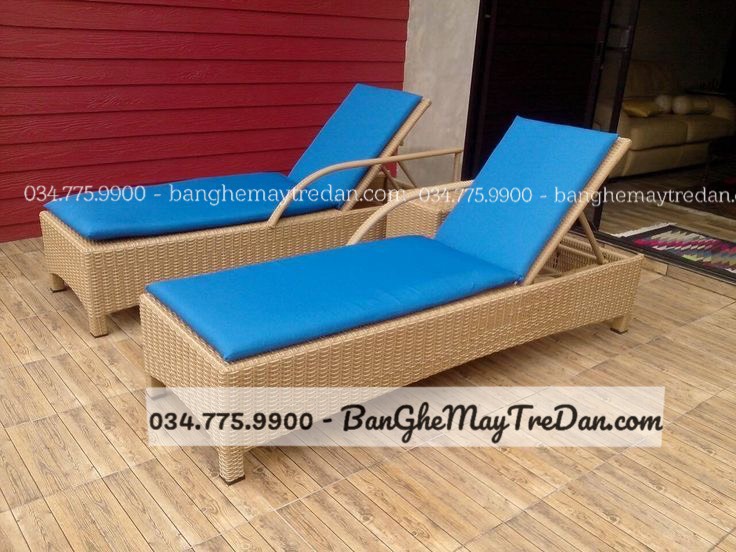 Giường hồ bơi tắm nắng bằng nhựa giả mây để ngoài trời