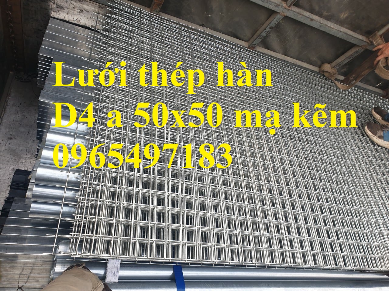 Lưới thép hàn D4 ô 50x50, lưới thép hàn phi 4 a 50x50