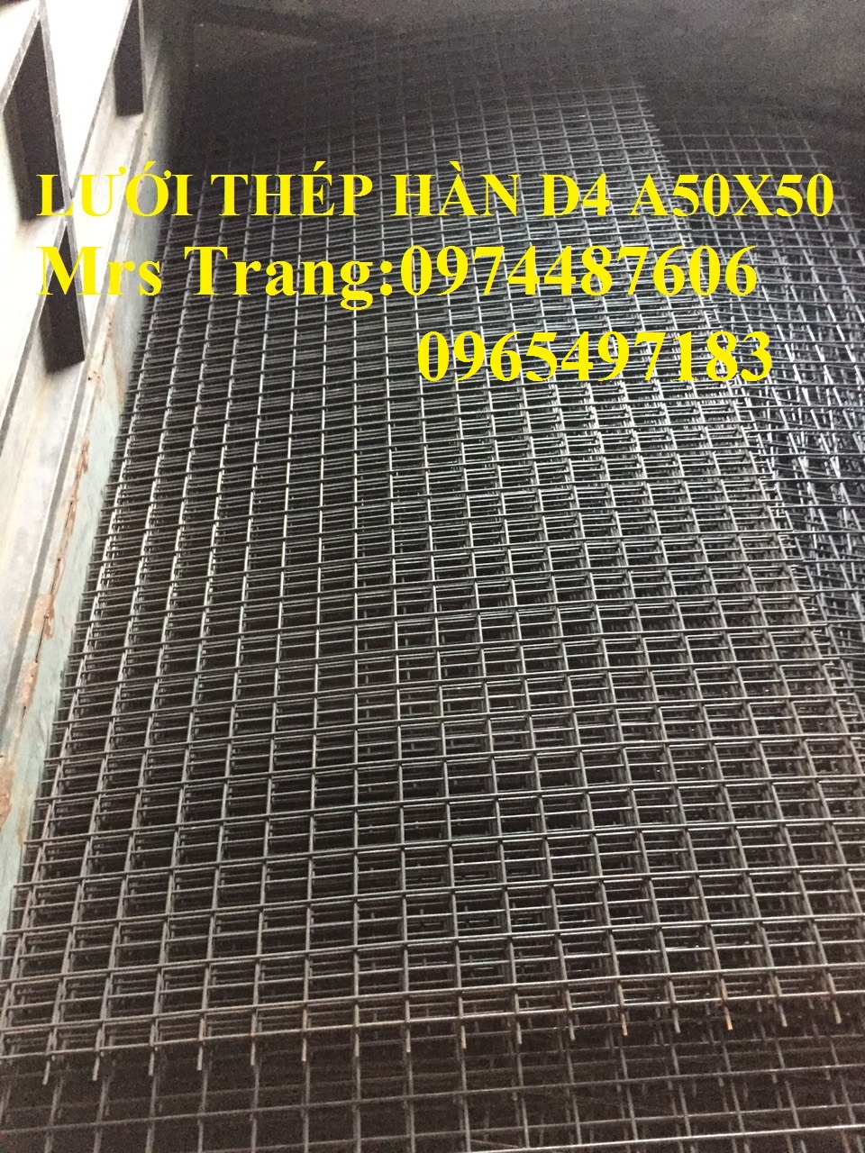 Lưới thép hàn D4 ô 50x50, lưới thép hàn phi 4 a 50x50