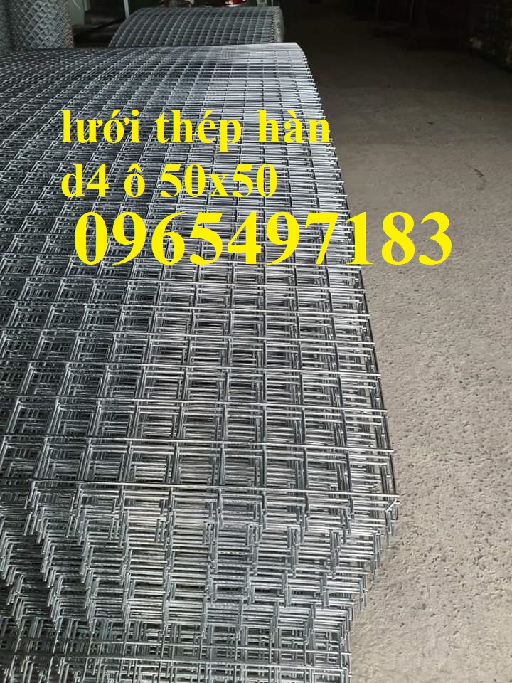 Lưới thép hàn D4 ô 50x50, lưới thép hàn phi 4 a 50x50