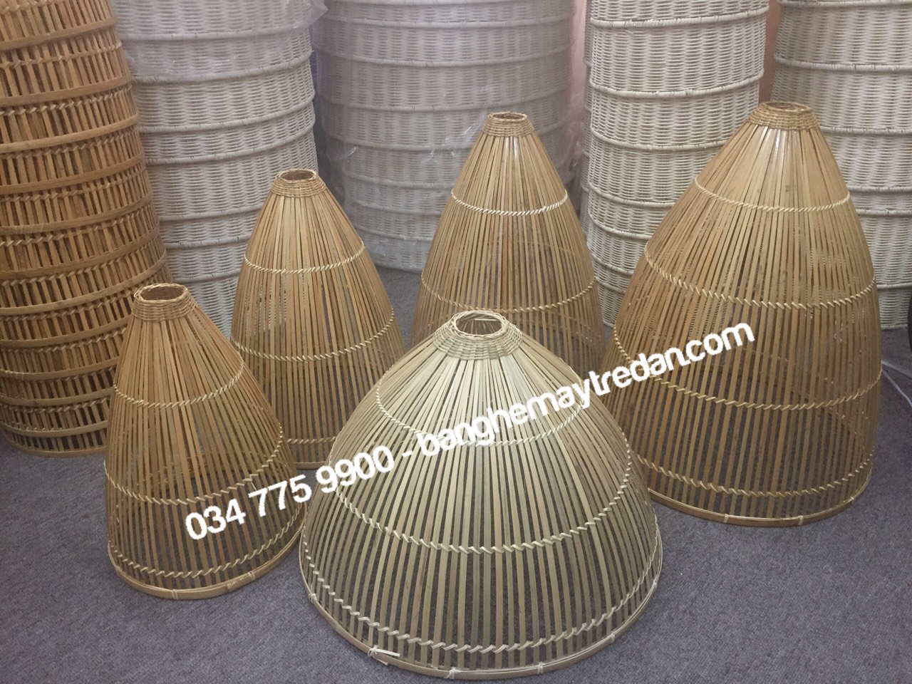 Xưởng cung cấp đèn mây tre đan chất lượng cao, giá tốt