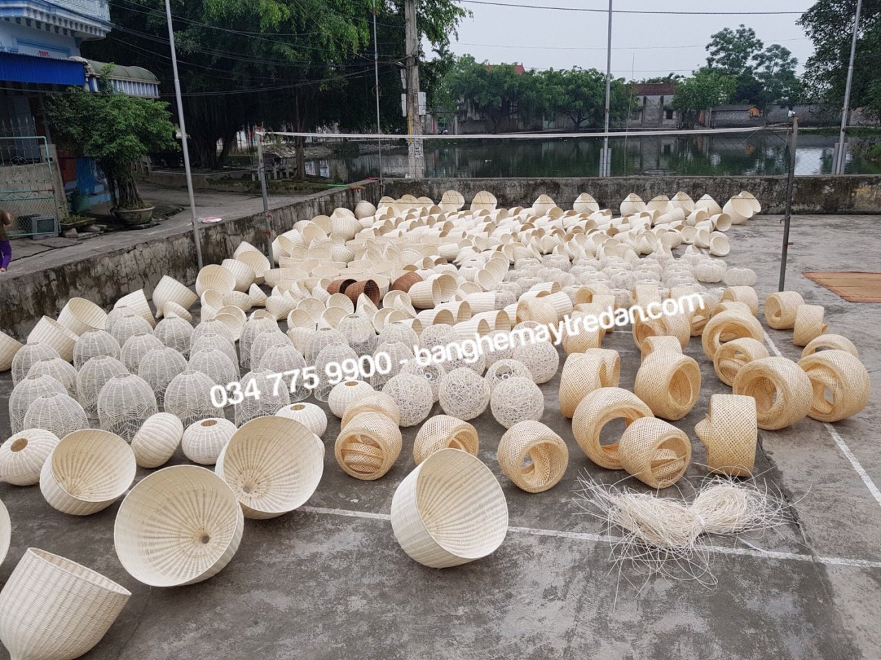 Xưởng cung cấp đèn mây tre đan chất lượng cao, giá tốt