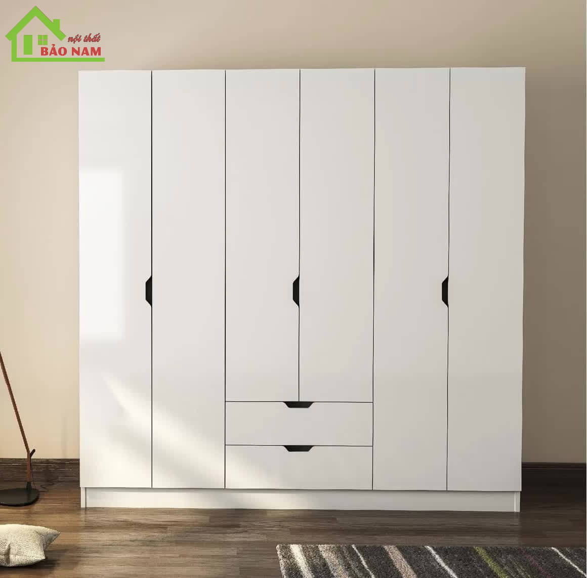 Tủ áo acrylic bóng gương an cường - Đóng tủ áo gỗ an cường