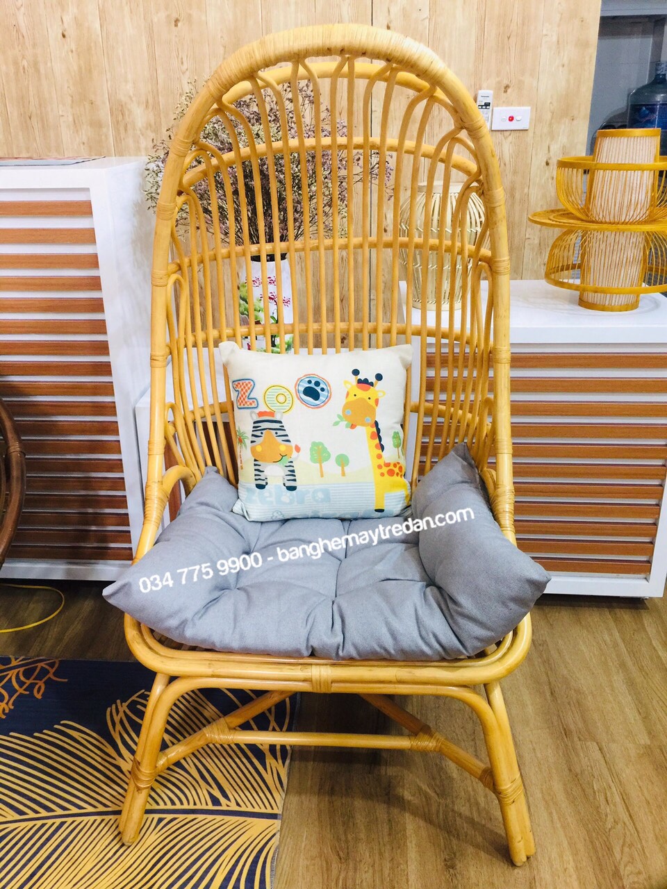 Ghế mây decor quán cafe, homestay cao cấp
