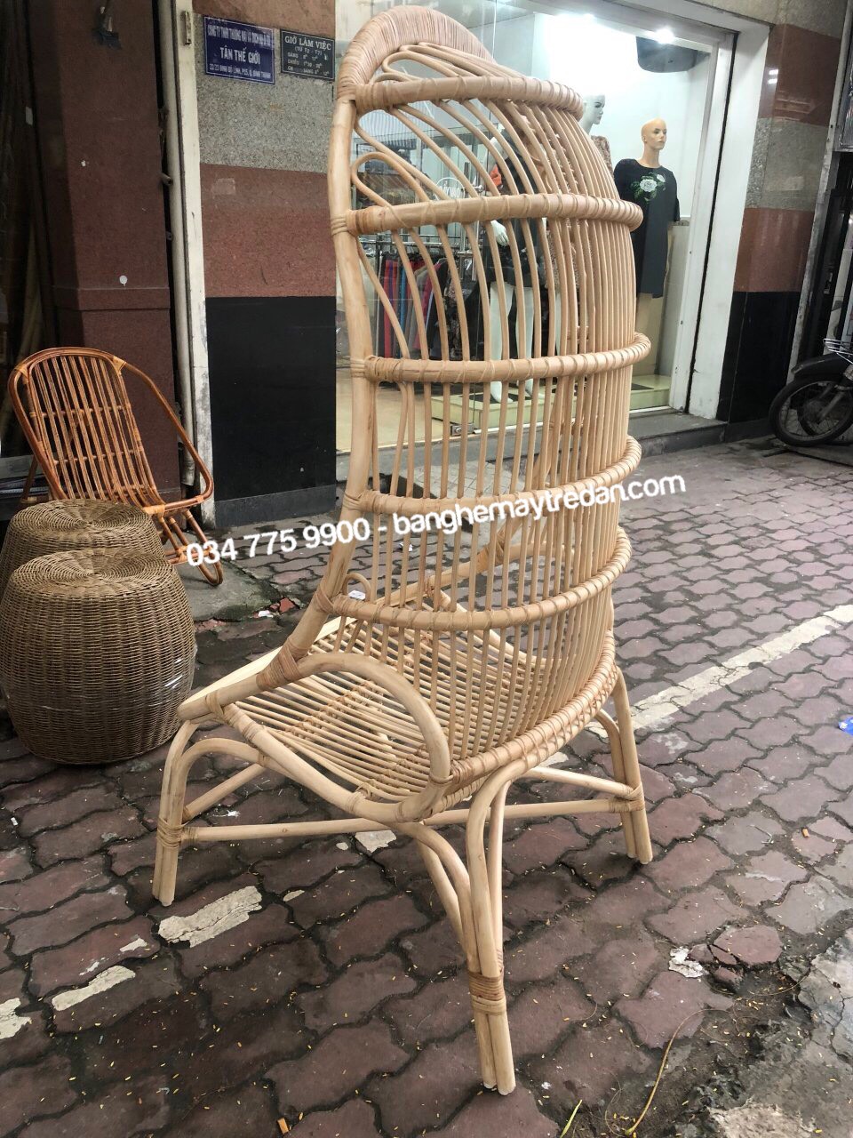 Ghế mây decor quán cafe, homestay cao cấp