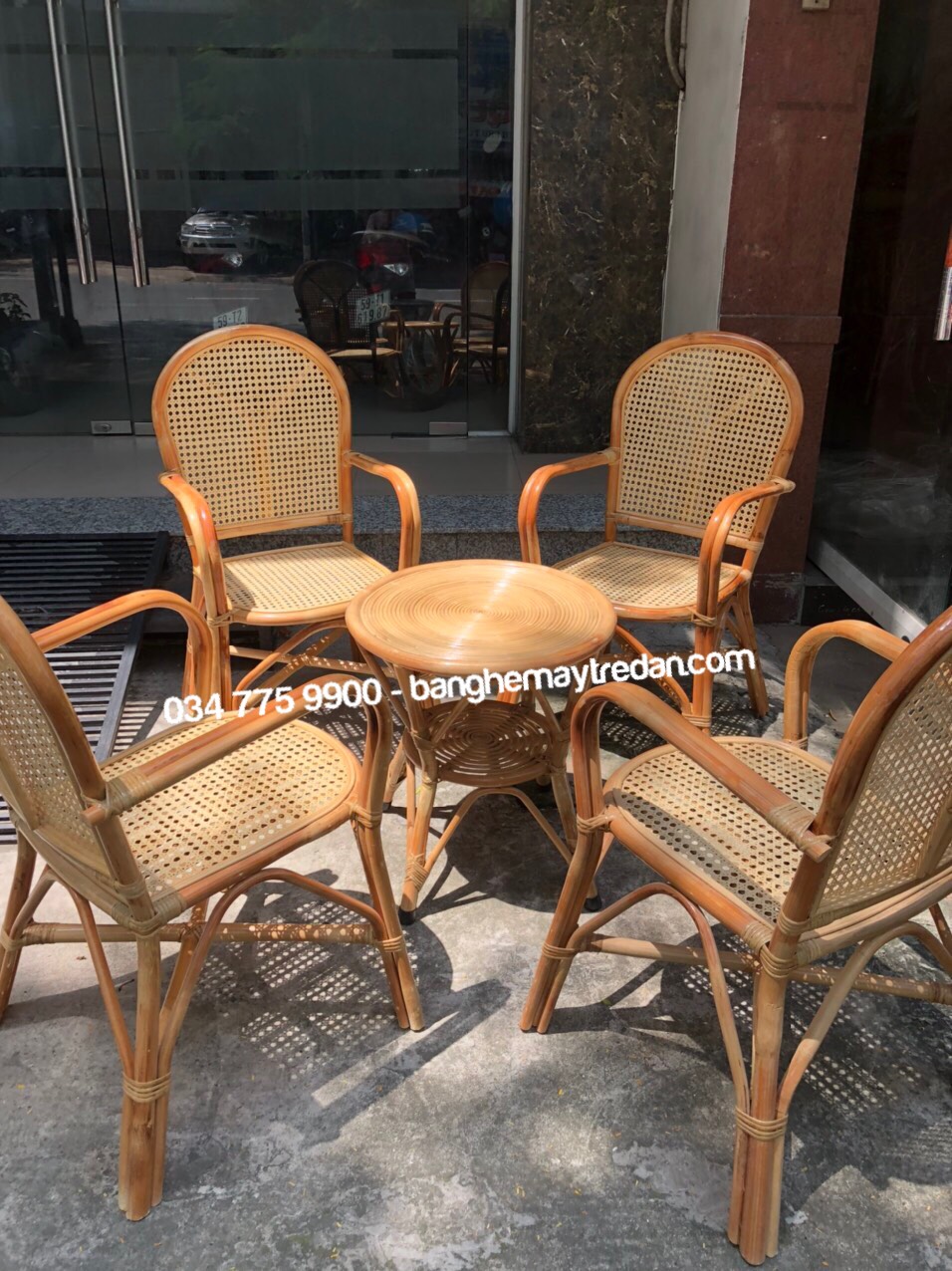 Ghế ăn mây có tay giá rẻ - Mây Tre Lục Bình