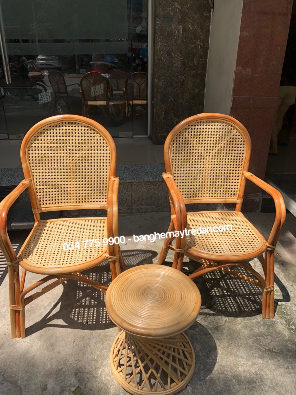 Ghế ăn mây có tay giá rẻ - Mây Tre Lục Bình