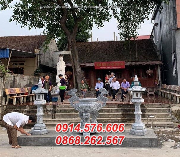 008+ mẫu lư hương thờ đá đẹp - đỉnh hương đình chùa nhà thờ