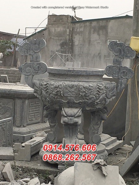 008+ mẫu lư hương thờ đá đẹp - đỉnh hương đình chùa nhà thờ