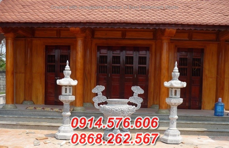 33  Mẫu lư hương đá đẹp - đỉnh hương nhà chùa bằng đá