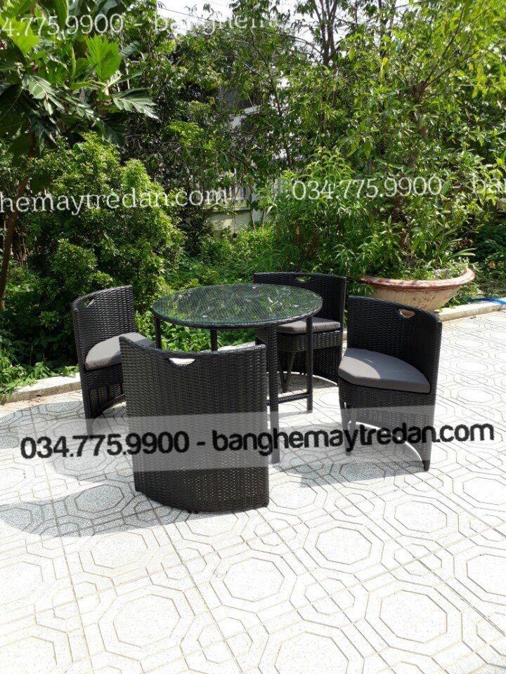 Bàn ghế ăn, ghế cafe ngoài trời - Mây Tre Lục Bình