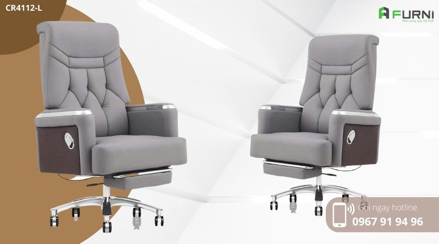 Ghế Giám Đốc Da Thật Lưng Cao Hiện Đại Nhập Khẩu HCM