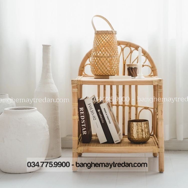 Kệ mây nhỏ để đồ tiện lợi - Mây TRe Lục Bình