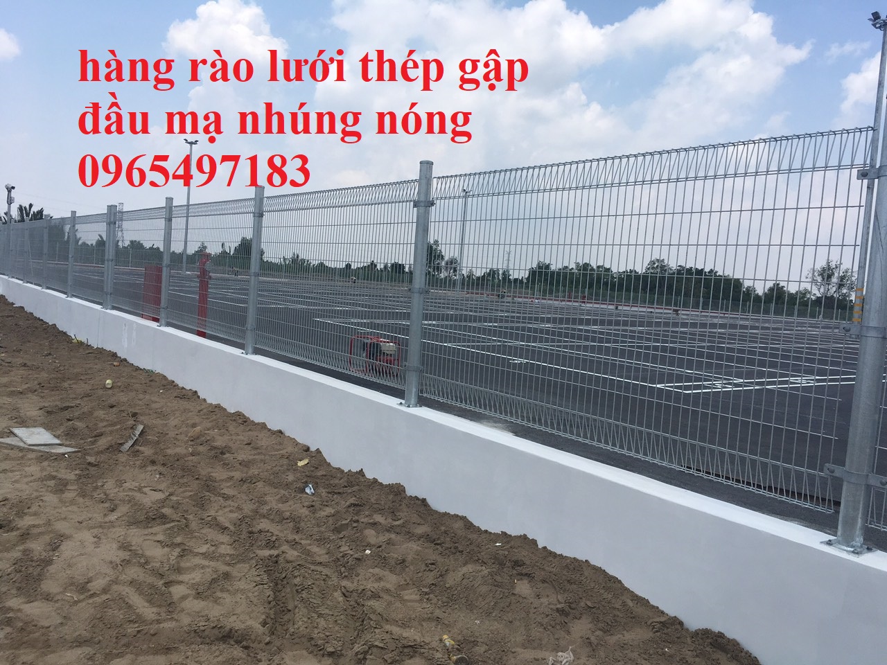 Lưới hàng rào chấn sóng mạ nhúng nóng, lưới hàng rào gập đầu mạ kẽm