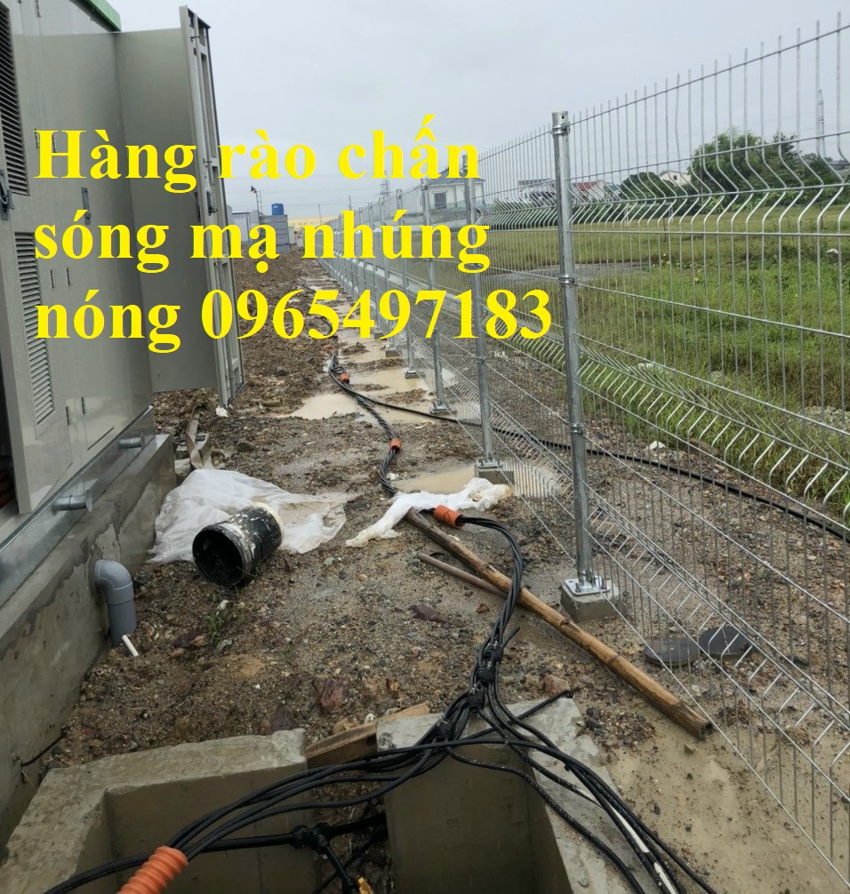 Lưới hàng rào chấn sóng mạ nhúng nóng, lưới hàng rào gập đầu mạ kẽm