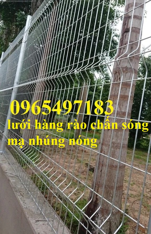 Lưới hàng rào chấn sóng mạ nhúng nóng, lưới hàng rào gập đầu mạ kẽm