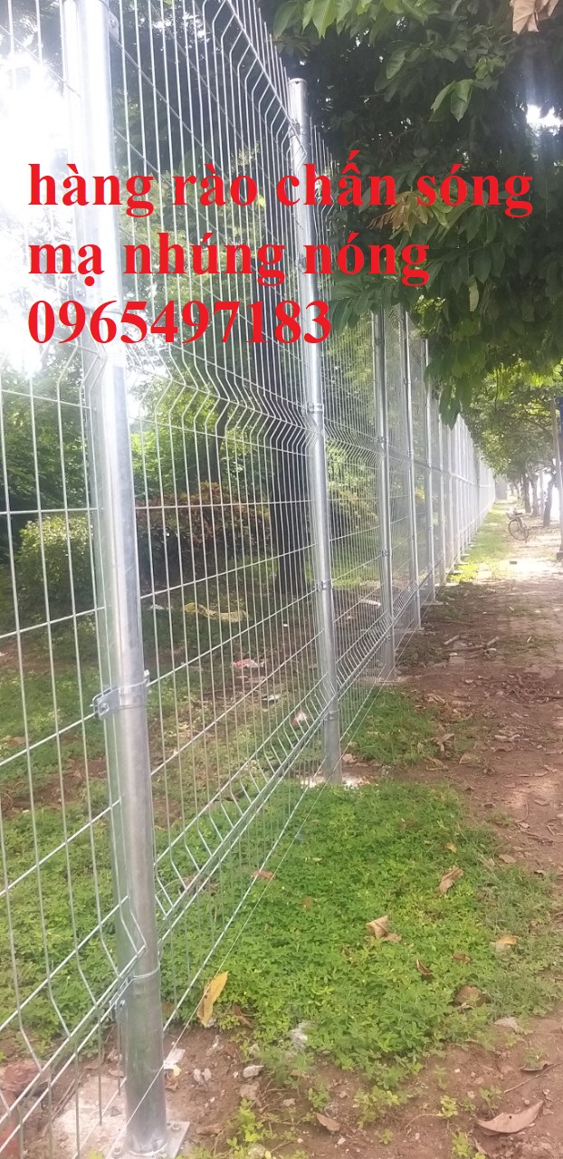 Lưới hàng rào chấn sóng mạ nhúng nóng, lưới hàng rào gập đầu mạ kẽm