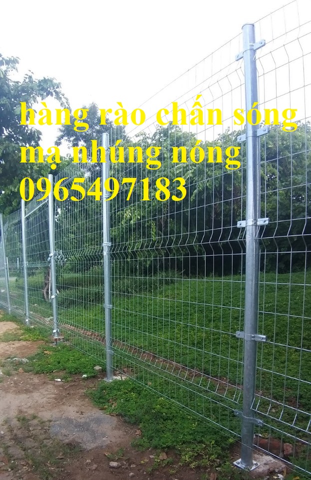 Lưới hàng rào chấn sóng mạ nhúng nóng, lưới hàng rào gập đầu mạ kẽm