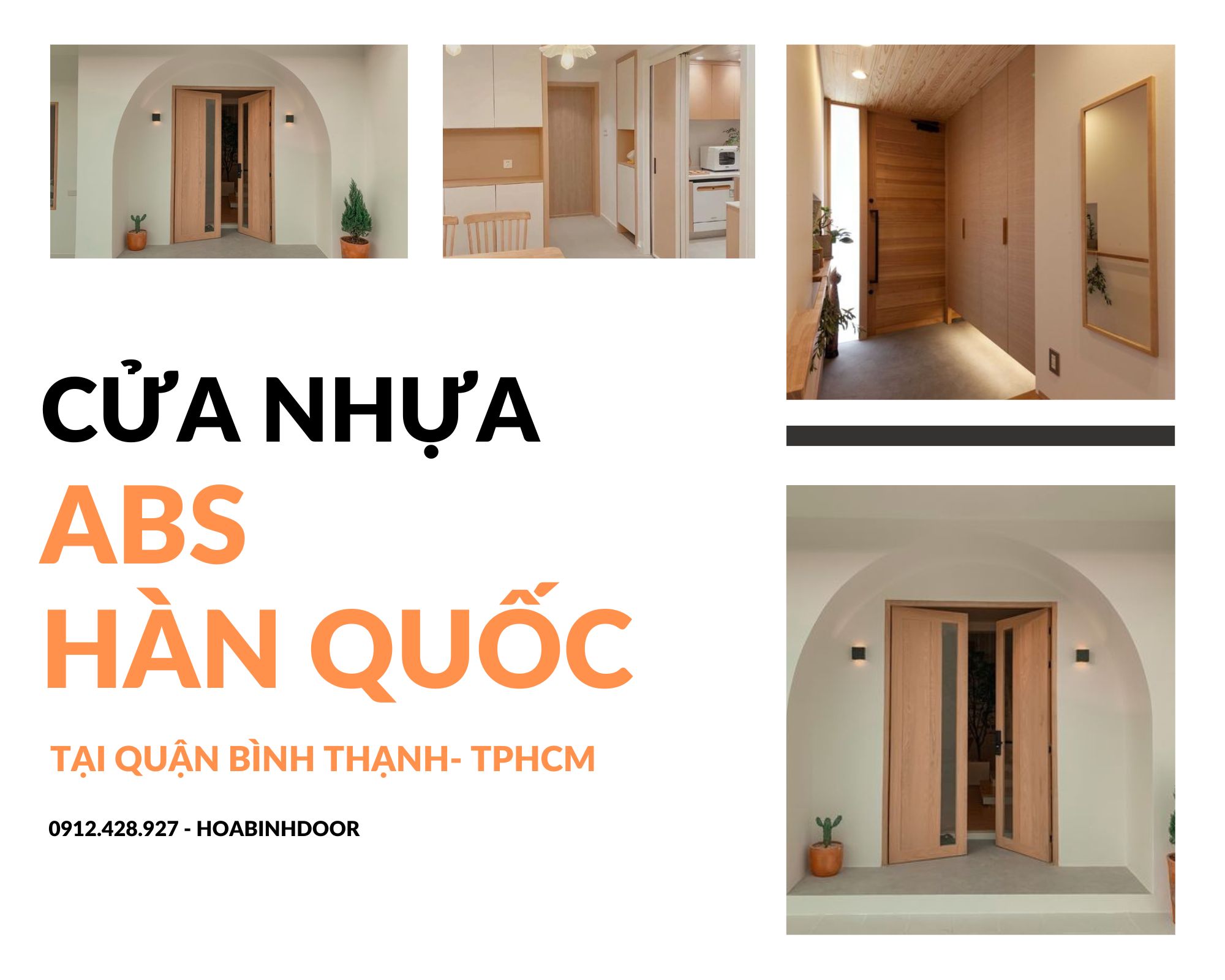Cửa nhựa ABS Hàn Quốc tại Bình Thạnh  chính hãng KOS