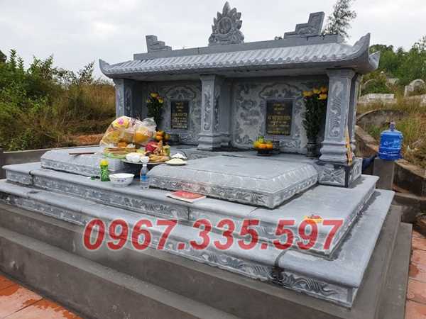 Mẫu mộ đôi bằng đá tự nhiên nguyên khối bán ở tây ninh