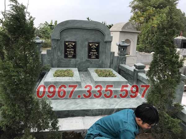 Mẫu mộ đôi bằng đá tự nhiên nguyên khối bán ở tây ninh