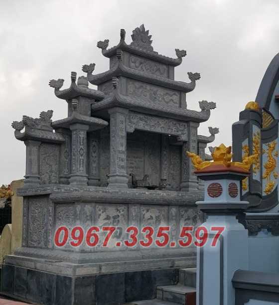 Mẫu mộ đôi bằng đá tự nhiên nguyên khối bán ở tây ninh