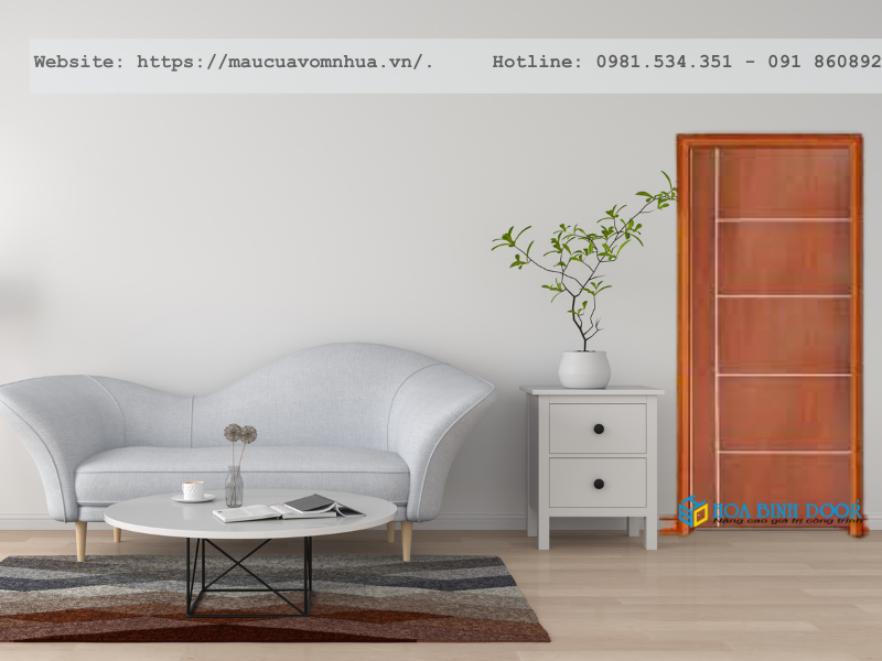 Giá cửa gỗ phòng ngủ MDF  veneer tại quận 7