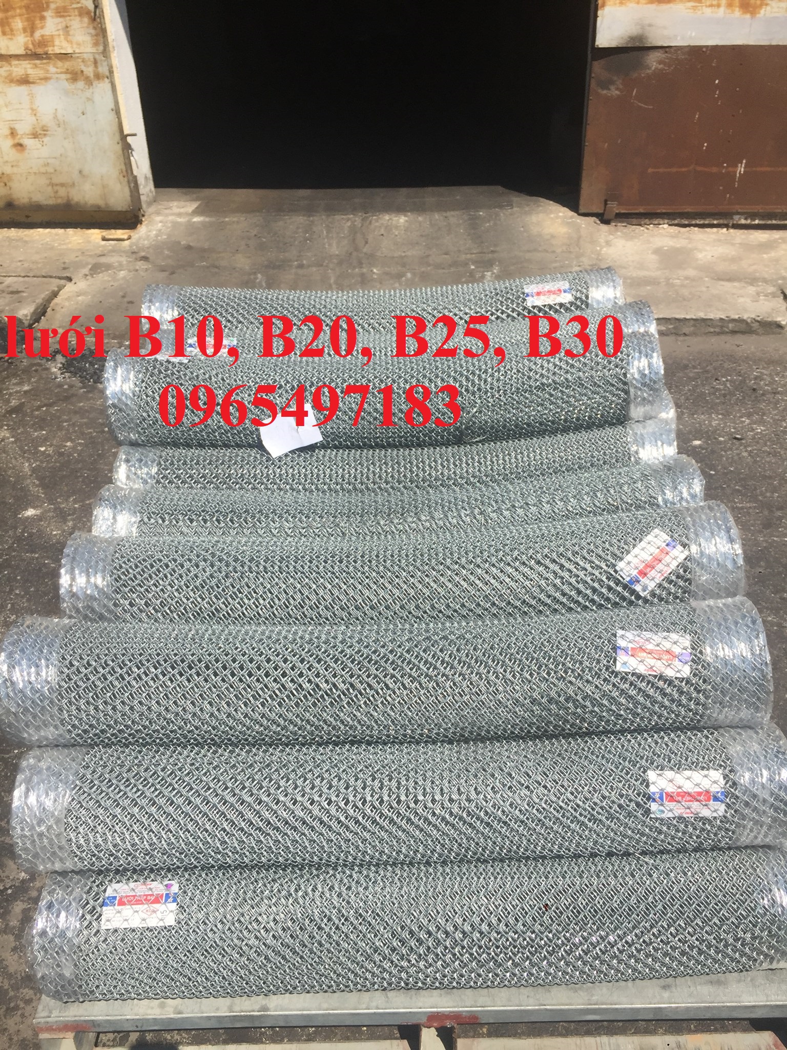Lưới B20 mạ kẽm, Lưới B20 bọc nhựa có sẵn tại Hà Nội
