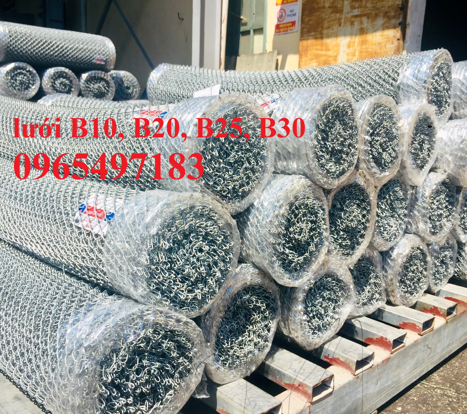 Lưới B20 mạ kẽm, Lưới B20 bọc nhựa có sẵn tại Hà Nội