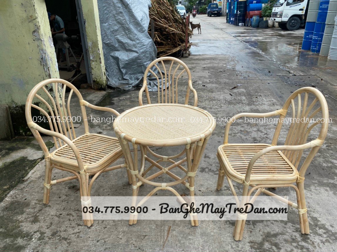 Xưởng đan bàn ghế mây tự nhiên chất lượng cao, giá tốt