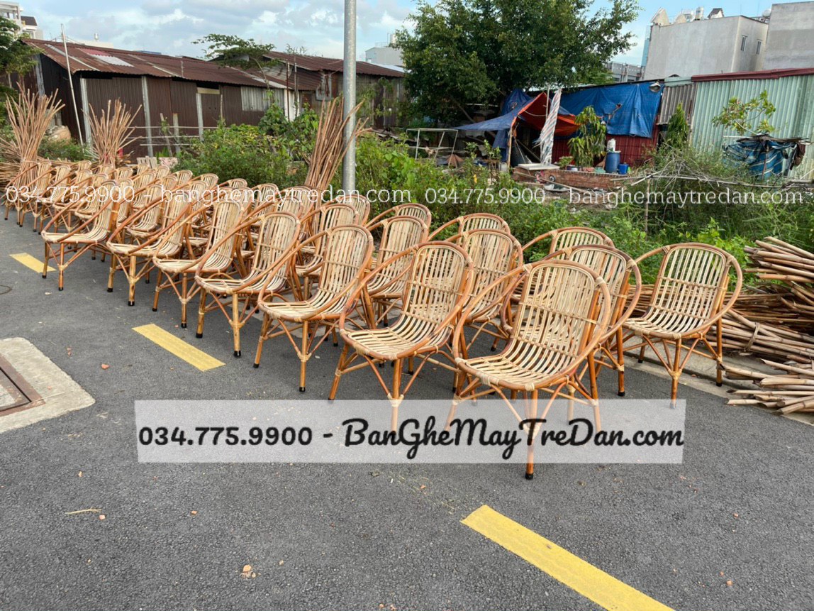 Xưởng đan bàn ghế mây tự nhiên chất lượng cao, giá tốt