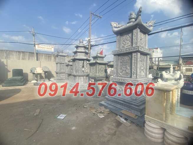 09 lăng mộ đá ba mái bán vĩnh long, nhà mồ đá xanh, trắng, vàng