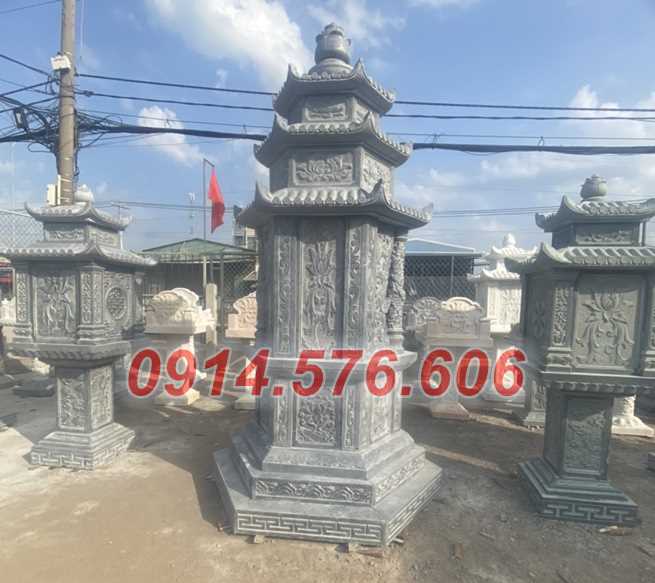 09 lăng mộ đá ba mái bán vĩnh long, nhà mồ đá xanh, trắng, vàng