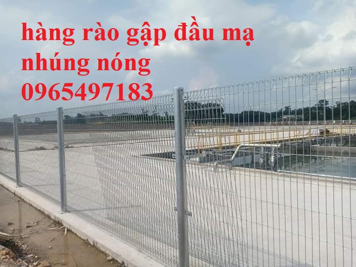 Lưới hàng rào gập tam giác 2 đầu , hàng rào lưới thép hàn