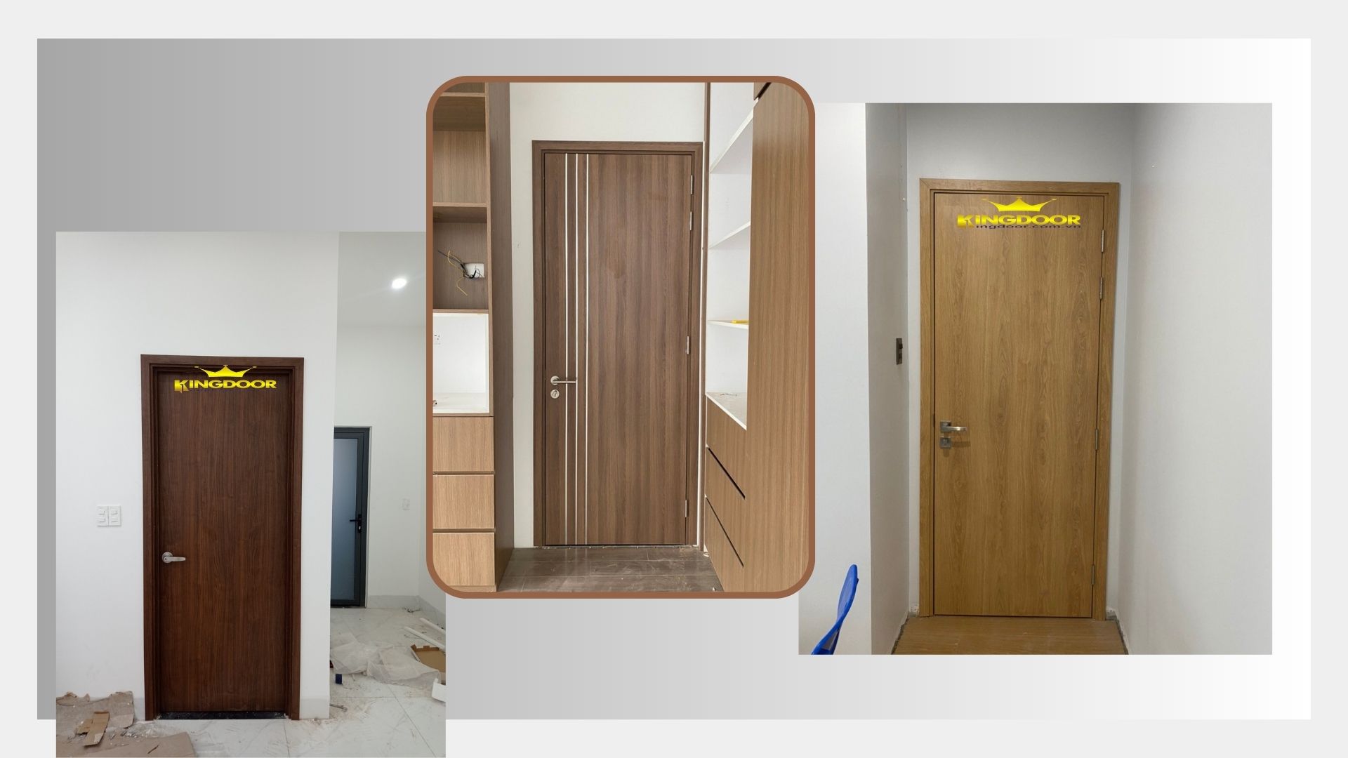 Cửa gỗ công nghiệp MDF melamine tại Quận 12