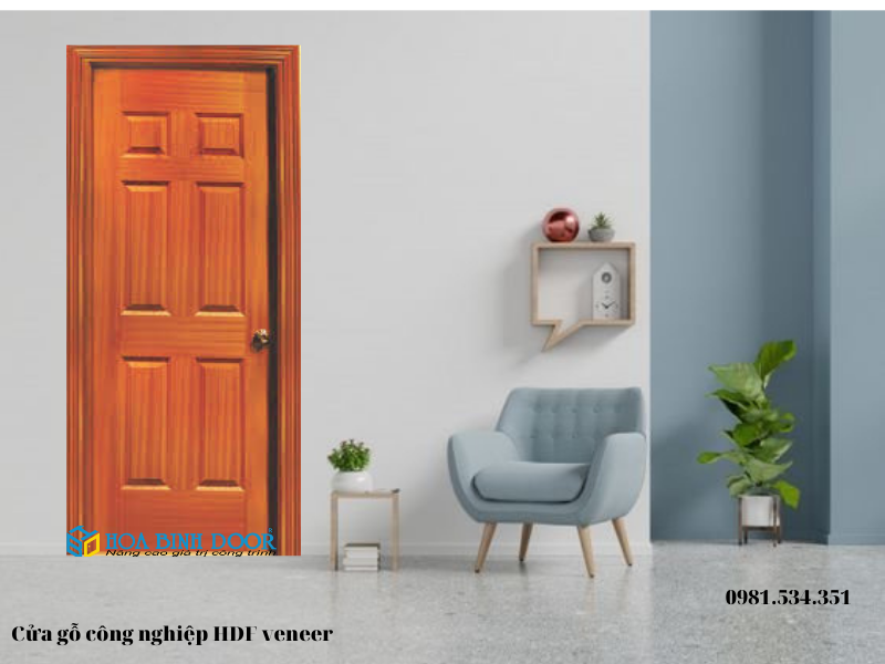 Cửa gỗ HDF giá rẻ tại quận 12- Cửa gỗ công nghiệp chất lượng
