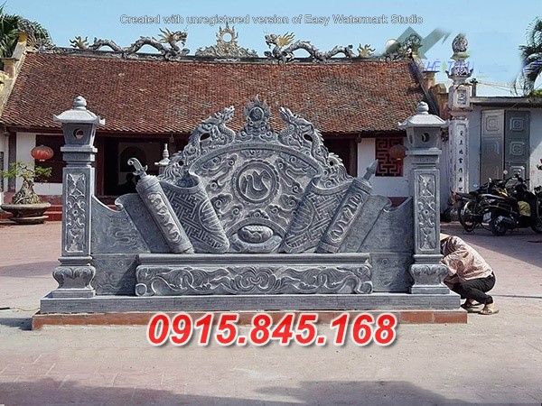 987 cuốn thư đá đẹp nhất - bình phong bằng đá- nghĩa trang nhà thờ