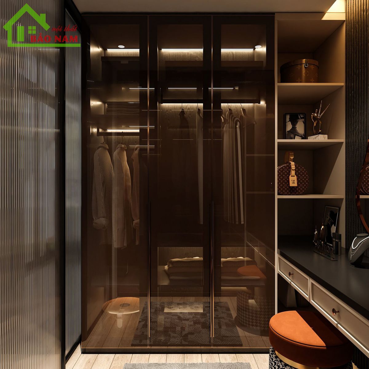 Tủ quần áo kính đẹp hiện đại - Giá rẻ tại xưởng