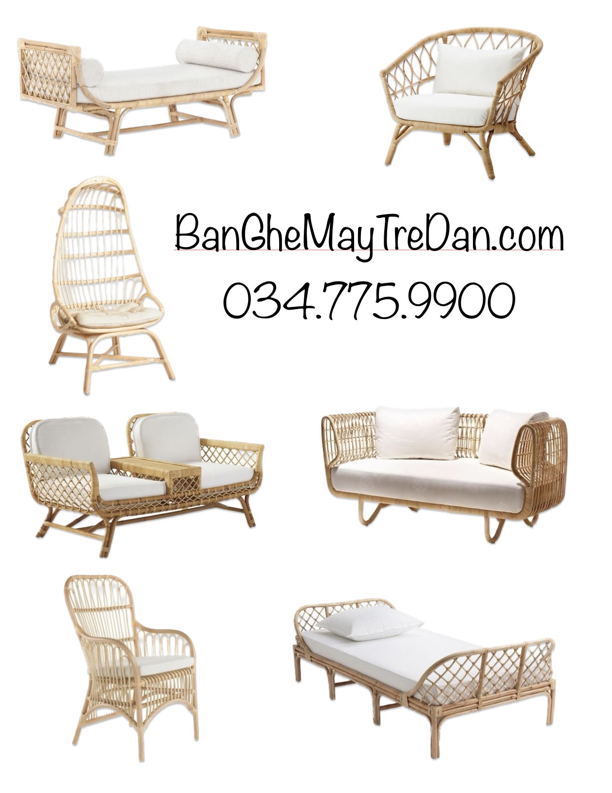 Nội thất mây tre lục bình cao cấp và uy tín