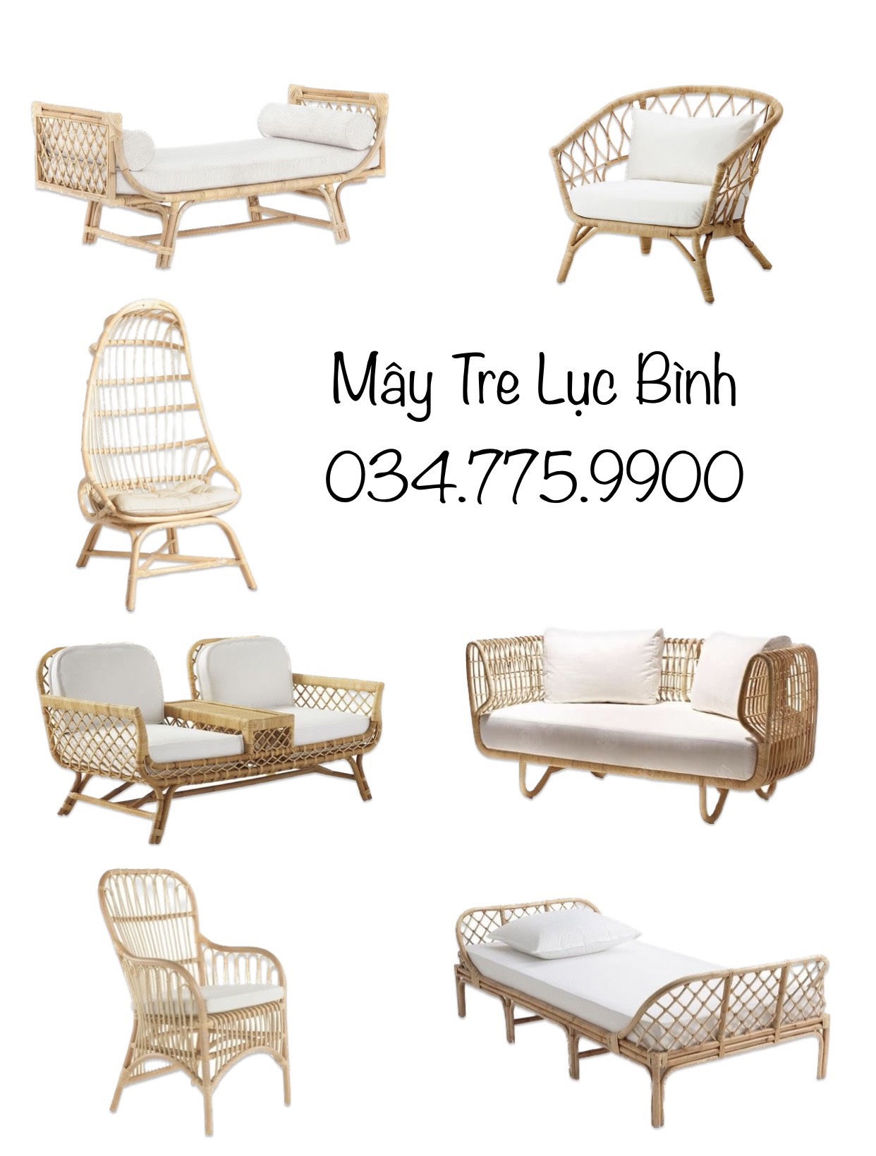 Nội thất mây tre lục bình cao cấp và uy tín