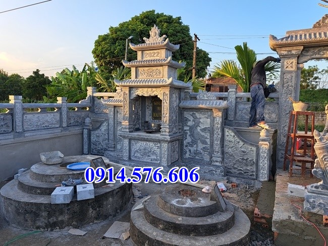 mẫu 904 mộ đá để thờ tro cốt bán tây ninh, hình tháp lục bát giác