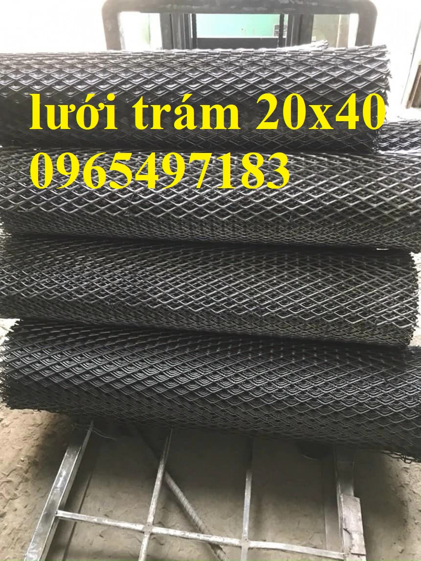 lưới mắt cáo 20x40, lưới hình thoi 20x40, lưới trám 20x40 dày 2mm