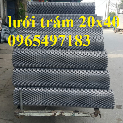 lưới mắt cáo 20x40, lưới hình thoi 20x40, lưới trám 20x40 dày 2mm